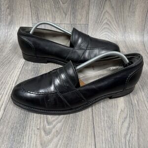 Alden 681 Black Leather Calfskin Full Strap Loafer size 11 D